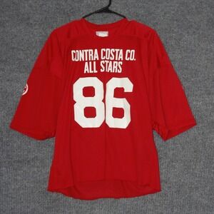 VTG Contra Costa Co All Stars 86 Southland Athletic Jersey Mens L Red Teamwear